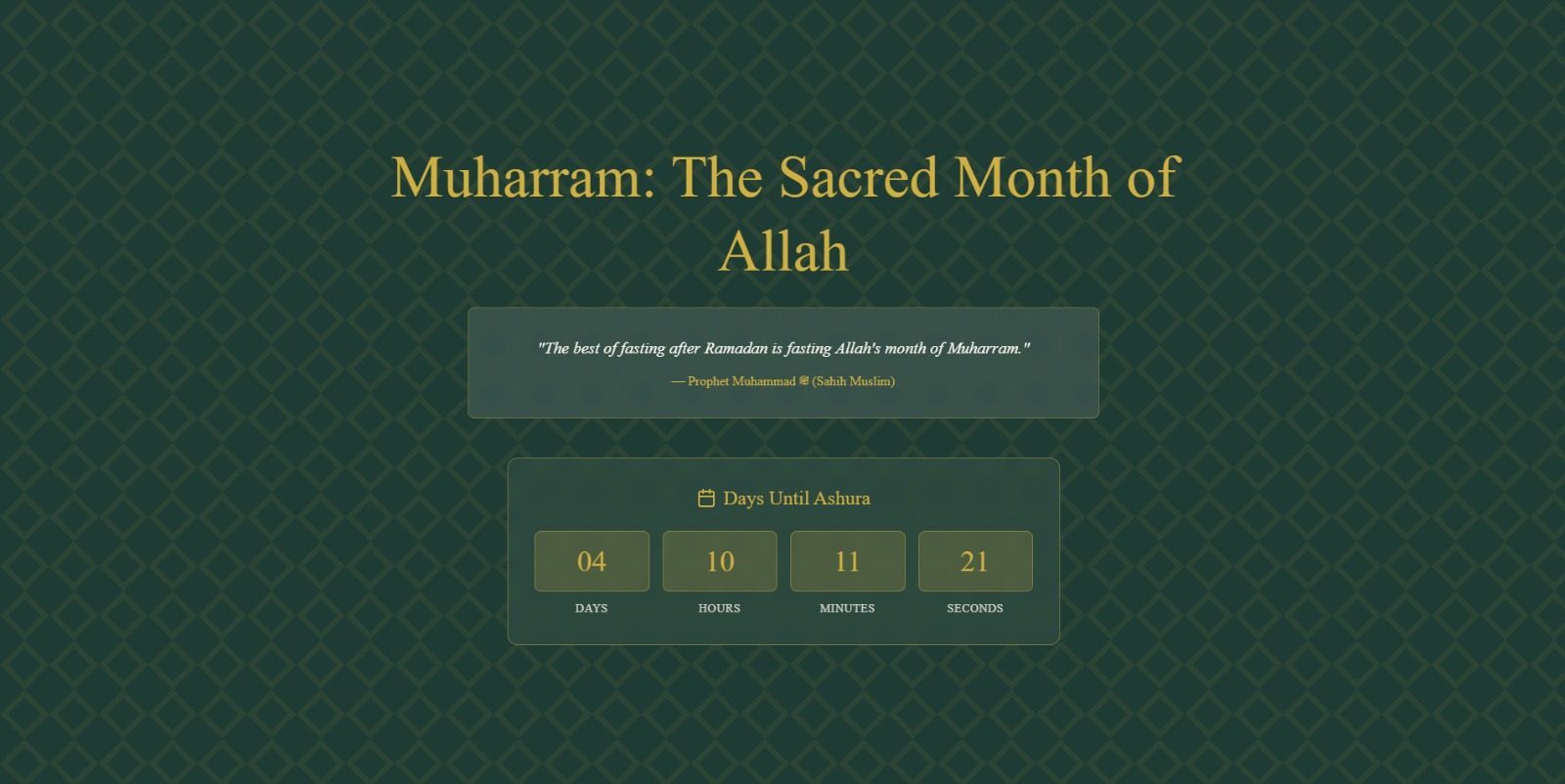 My Muharram App screenshot
